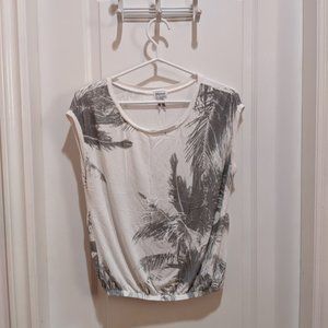 dynamite palm tree short sleeve white t-shirt